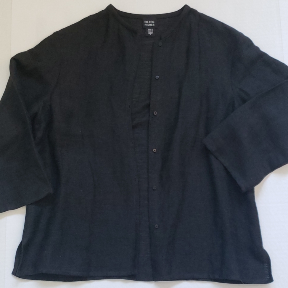 Eileen Fisher Button Up Blouse or Cardigan
